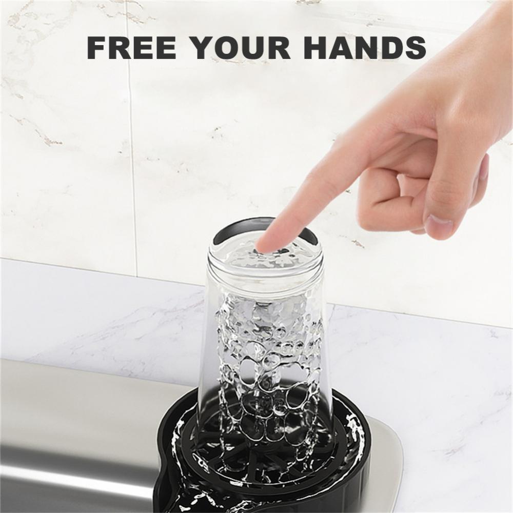 Automatic Faucet Cup Rinser